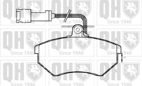 Quinton Hazell BP1157 - Kit pastiglie freno, Freno a disco autozon.pro