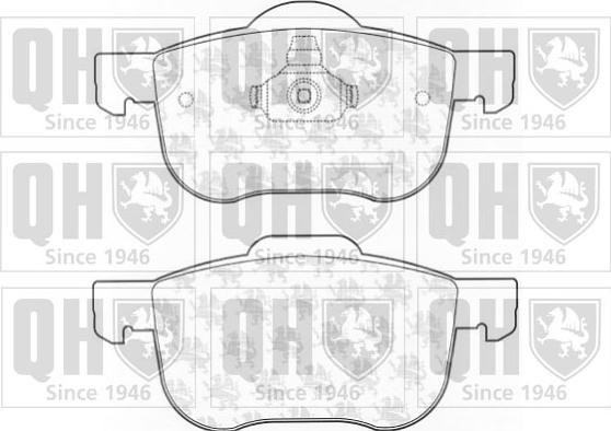 Quinton Hazell BP1103 - Kit pastiglie freno, Freno a disco autozon.pro