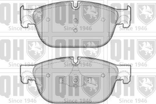 Quinton Hazell BP1810 - Kit pastiglie freno, Freno a disco autozon.pro