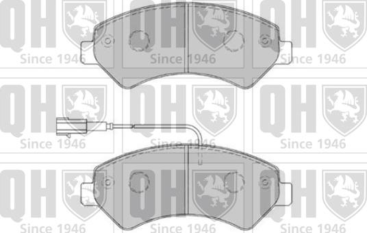 Quinton Hazell BP1829 - Kit pastiglie freno, Freno a disco autozon.pro