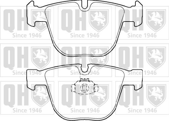 Quinton Hazell BP1399 - Kit pastiglie freno, Freno a disco autozon.pro