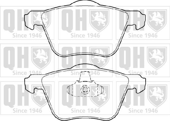 Quinton Hazell BP1396 - Kit pastiglie freno, Freno a disco autozon.pro