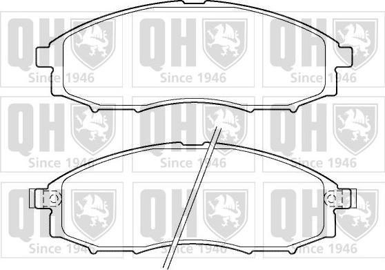 Quinton Hazell BP1390 - Kit pastiglie freno, Freno a disco autozon.pro