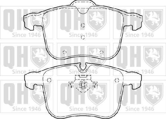 Quinton Hazell BP1392 - Kit pastiglie freno, Freno a disco autozon.pro