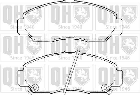 Quinton Hazell BP1397 - Kit pastiglie freno, Freno a disco autozon.pro