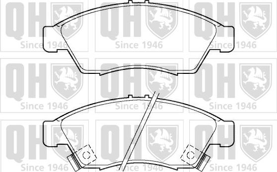 Quinton Hazell BP1348 - Kit pastiglie freno, Freno a disco autozon.pro