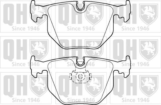 Quinton Hazell BP1357 - Kit pastiglie freno, Freno a disco autozon.pro