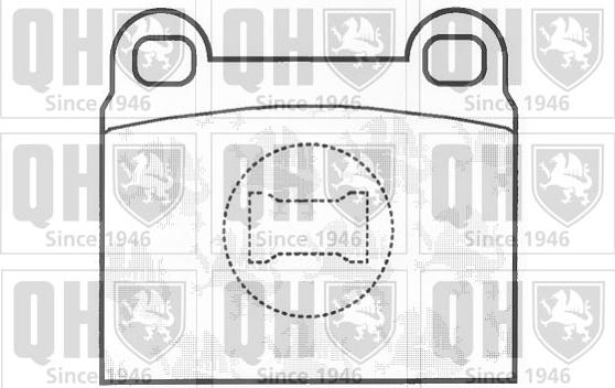 Quinton Hazell BP136 - Kit pastiglie freno, Freno a disco autozon.pro