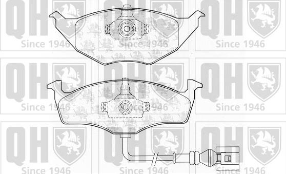 Quinton Hazell BP1300 - Kit pastiglie freno, Freno a disco autozon.pro