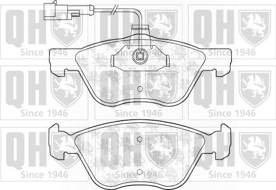 Quinton Hazell BP1303 - Kit pastiglie freno, Freno a disco autozon.pro