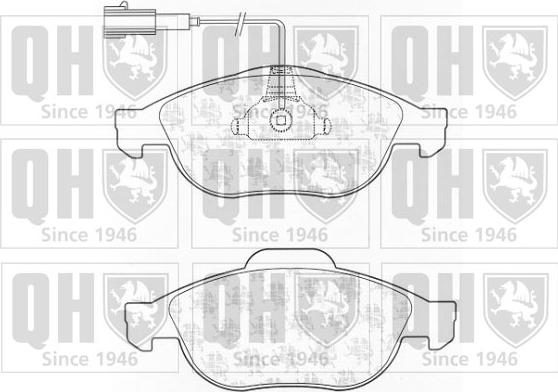 Quinton Hazell BP1302 - Kit pastiglie freno, Freno a disco autozon.pro