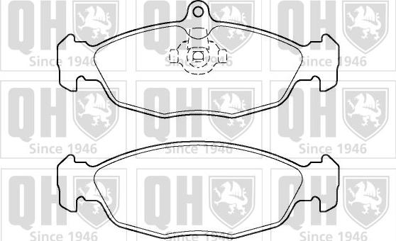 Quinton Hazell BP1385 - Kit pastiglie freno, Freno a disco autozon.pro