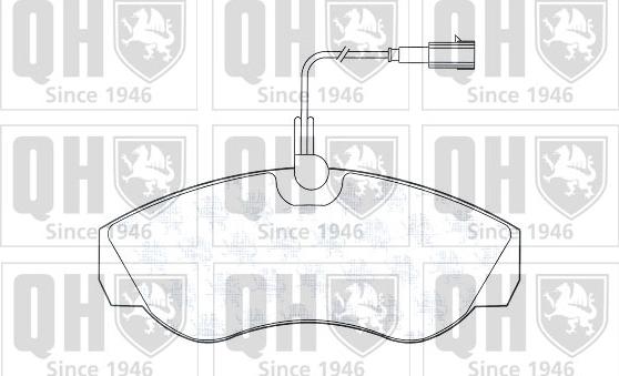 Quinton Hazell BP1330 - Kit pastiglie freno, Freno a disco autozon.pro