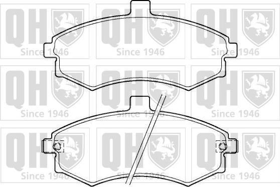 Quinton Hazell BP1374 - Kit pastiglie freno, Freno a disco autozon.pro