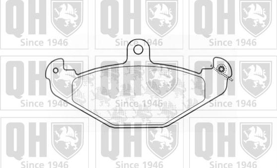 Quinton Hazell BP1256 - Kit pastiglie freno, Freno a disco autozon.pro