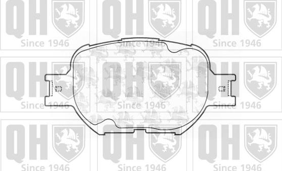 Quinton Hazell BP1251 - Kit pastiglie freno, Freno a disco autozon.pro