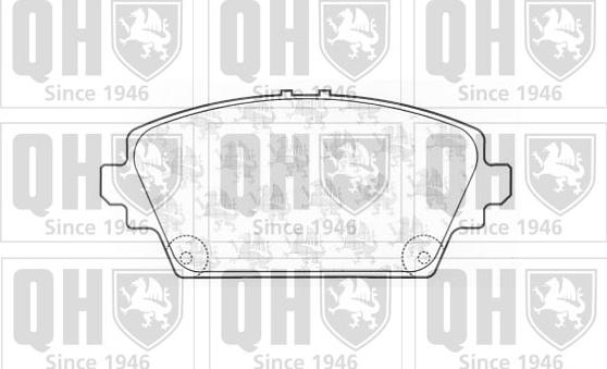 Quinton Hazell BP1258 - Kit pastiglie freno, Freno a disco autozon.pro