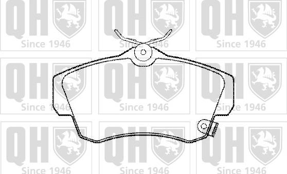 Quinton Hazell BP1257 - Kit pastiglie freno, Freno a disco autozon.pro