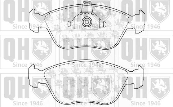 Quinton Hazell BP1203 - Kit pastiglie freno, Freno a disco autozon.pro