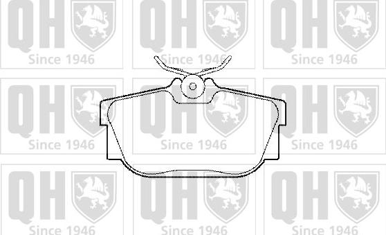 Quinton Hazell BP1284 - Kit pastiglie freno, Freno a disco autozon.pro