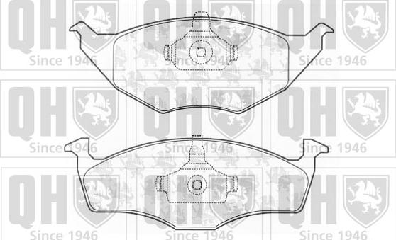 Quinton Hazell BP1224 - Kit pastiglie freno, Freno a disco autozon.pro