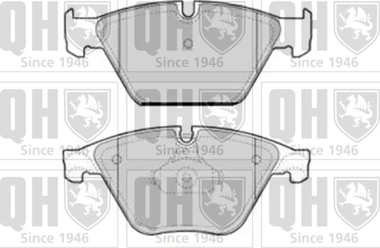 Quinton Hazell BP1755 - Kit pastiglie freno, Freno a disco autozon.pro