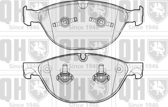 Quinton Hazell BP1780 - Kit pastiglie freno, Freno a disco autozon.pro