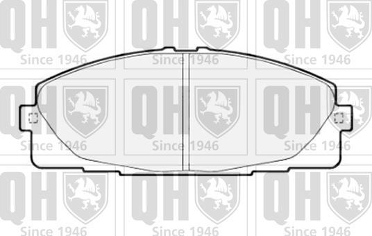 Quinton Hazell BP1725 - Kit pastiglie freno, Freno a disco autozon.pro