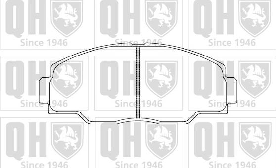 Quinton Hazell BP855 - Kit pastiglie freno, Freno a disco autozon.pro