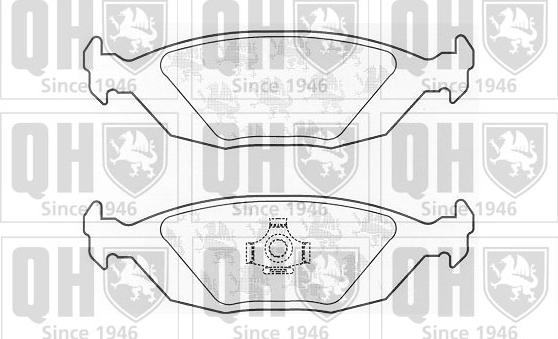 Quinton Hazell BP852 - Kit pastiglie freno, Freno a disco autozon.pro