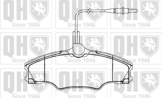 Quinton Hazell BP864 - Kit pastiglie freno, Freno a disco autozon.pro