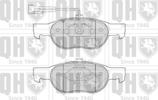 Quinton Hazell BP860 - Kit pastiglie freno, Freno a disco autozon.pro