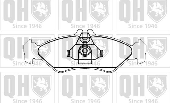 Quinton Hazell BP868 - Kit pastiglie freno, Freno a disco autozon.pro