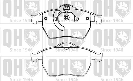 Quinton Hazell BP863 - Kit pastiglie freno, Freno a disco autozon.pro