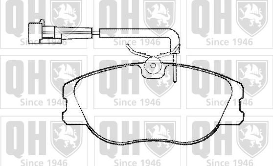 Quinton Hazell BP830 - Kit pastiglie freno, Freno a disco autozon.pro