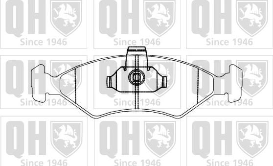 Quinton Hazell BP876 - Kit pastiglie freno, Freno a disco autozon.pro