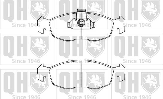 Quinton Hazell BP871 - Kit pastiglie freno, Freno a disco autozon.pro