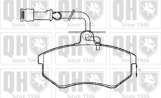 Quinton Hazell BP399 - Kit pastiglie freno, Freno a disco autozon.pro