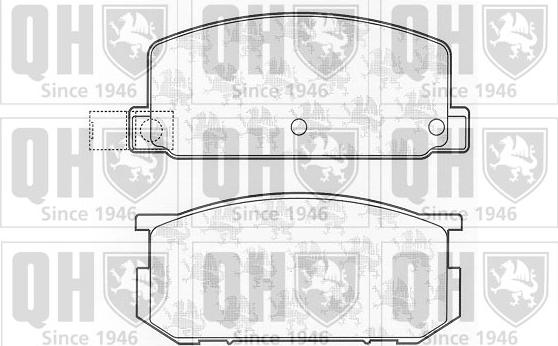 Quinton Hazell BP341 - Kit pastiglie freno, Freno a disco autozon.pro