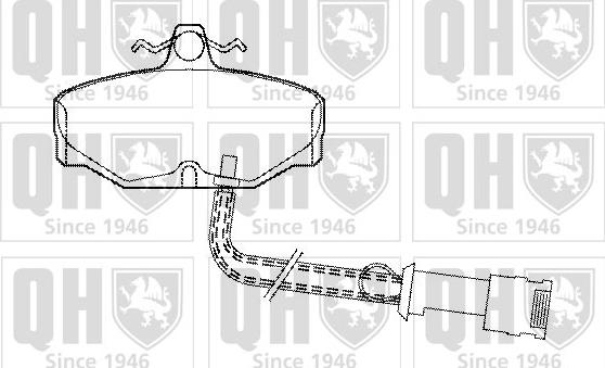 Quinton Hazell BP368 - Kit pastiglie freno, Freno a disco autozon.pro