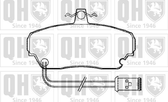 Quinton Hazell BP380 - Kit pastiglie freno, Freno a disco autozon.pro