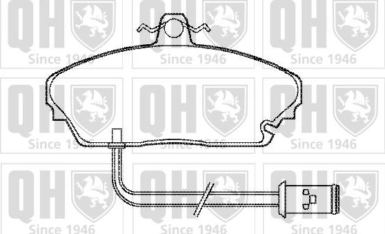 Quinton Hazell BP382 - Kit pastiglie freno, Freno a disco autozon.pro