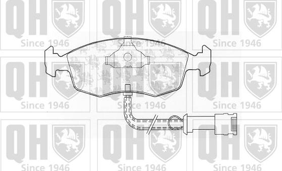 Quinton Hazell BP324 - Kit pastiglie freno, Freno a disco autozon.pro