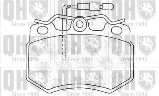 Quinton Hazell BP377 - Kit pastiglie freno, Freno a disco autozon.pro