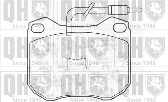 Quinton Hazell BP251 - Kit pastiglie freno, Freno a disco autozon.pro