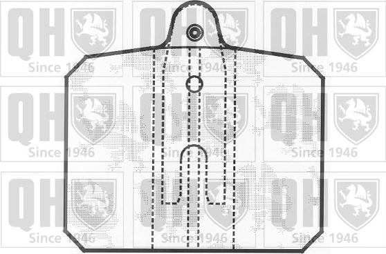 Quinton Hazell BP206 - Kit pastiglie freno, Freno a disco autozon.pro