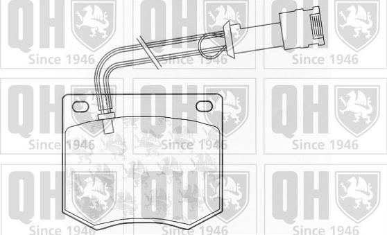 Quinton Hazell BP219 - Kit pastiglie freno, Freno a disco autozon.pro