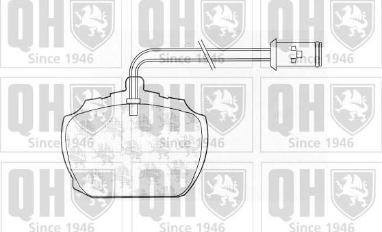 Quinton Hazell BP227 - Kit pastiglie freno, Freno a disco autozon.pro