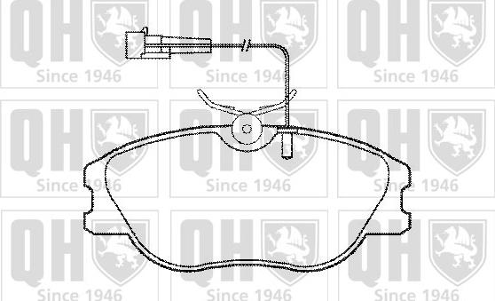 Quinton Hazell BP740 - Kit pastiglie freno, Freno a disco autozon.pro