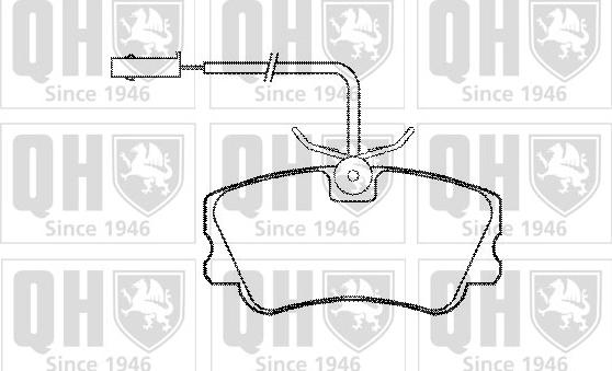 Quinton Hazell BP748 - Kit pastiglie freno, Freno a disco autozon.pro